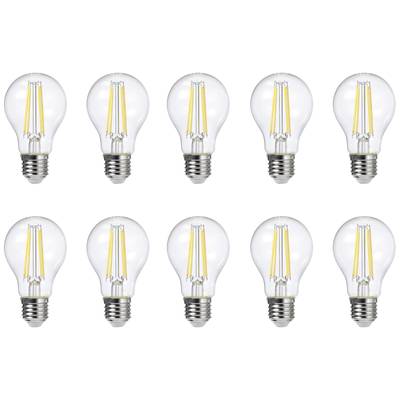 Sygonix SY-5275992 LED-lamp Energielabel E (A - G) E27 Peer 7.3 W = 60 W Warmwit (Ø x h) 60 mm x 104 mm Niet dimbaar 10