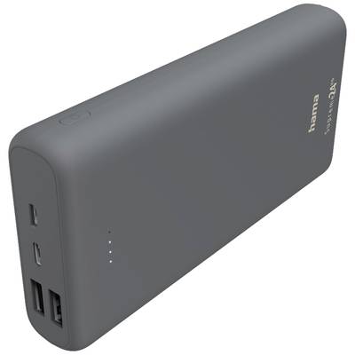 Hama 24HD Powerbank 24000 mAh LiPo USB-A, USB-C® Donkergrijs kopen ? Conrad Electronic