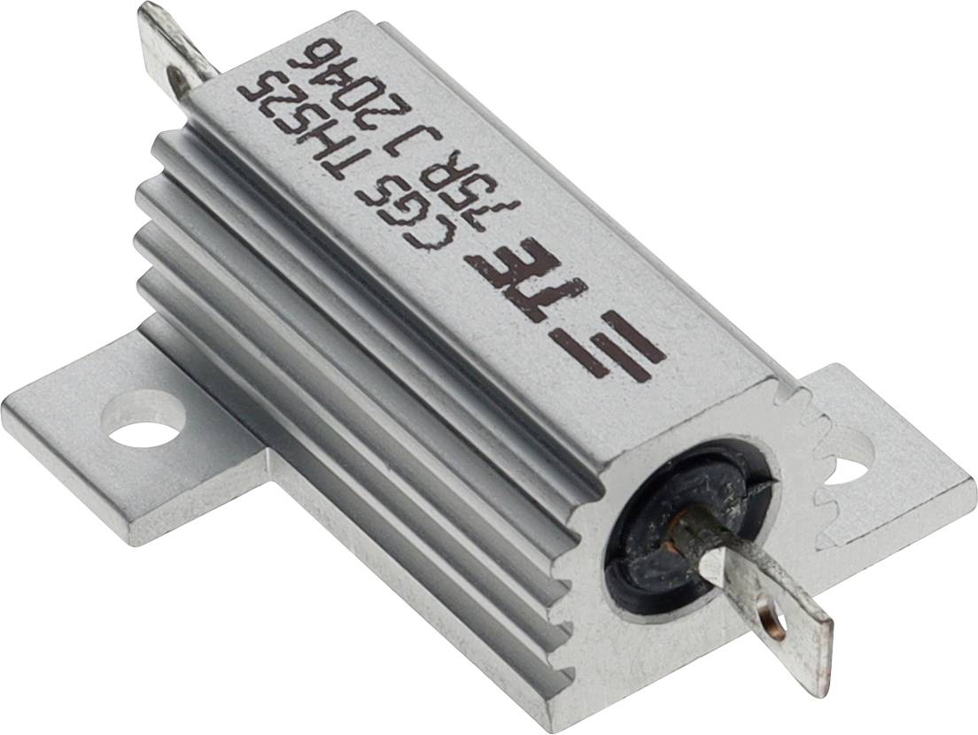 TE Connectivity 3-1879075-6 Vermogensweerstand 75 Ω Radiaal bedraad 25 W 0.05 % 1 stuk(s) Box