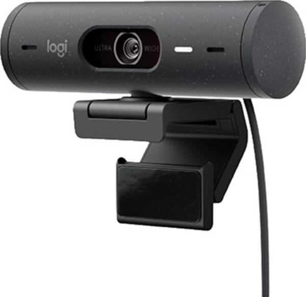 Logitech Brio 500 Full HD-webcam  Klemhouder, Stereomicrofoon, Geïntegreerd afdekpaneel