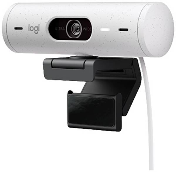 Logitech Brio 500 Full HD-webcam Klemhouder, Stereomicrofoon, Geïntegreerd afdekpaneel