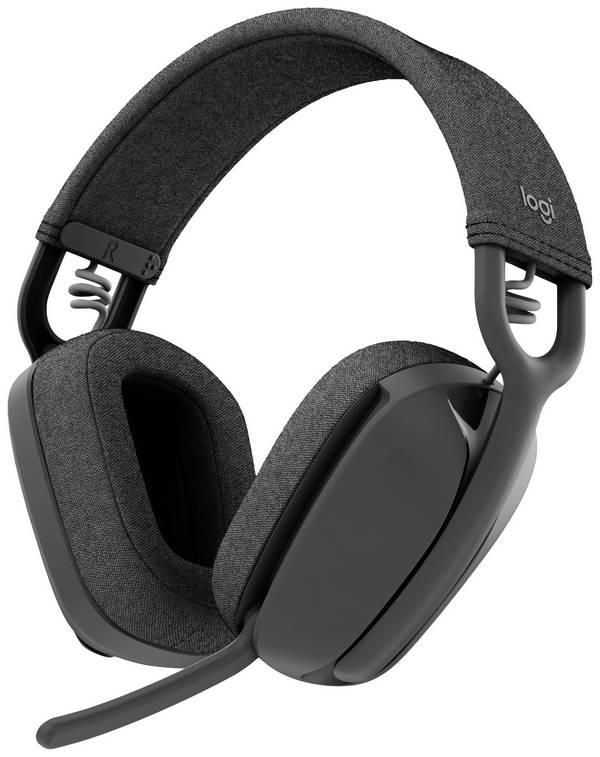 Logitech ZONE VIBE 100 Over Ear headset  Bluetooth Stereo Grafiet Ruisonderdrukking (microfoon), Noise Cancelling Volumeregeling, Microfoon uitschakelbaar (mute)