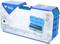 Blauwe koffer met 8-delig kracht-bit-dopsleutel-set (5-19 mm), merklogo 'Brilliant Tools', 10 jaar garantie-aanduiding.
