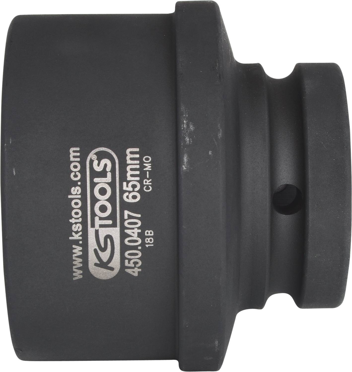 Zwarte slagdop van KS Tools, maat 65 mm, met product- en merkinformatie op de pagina.