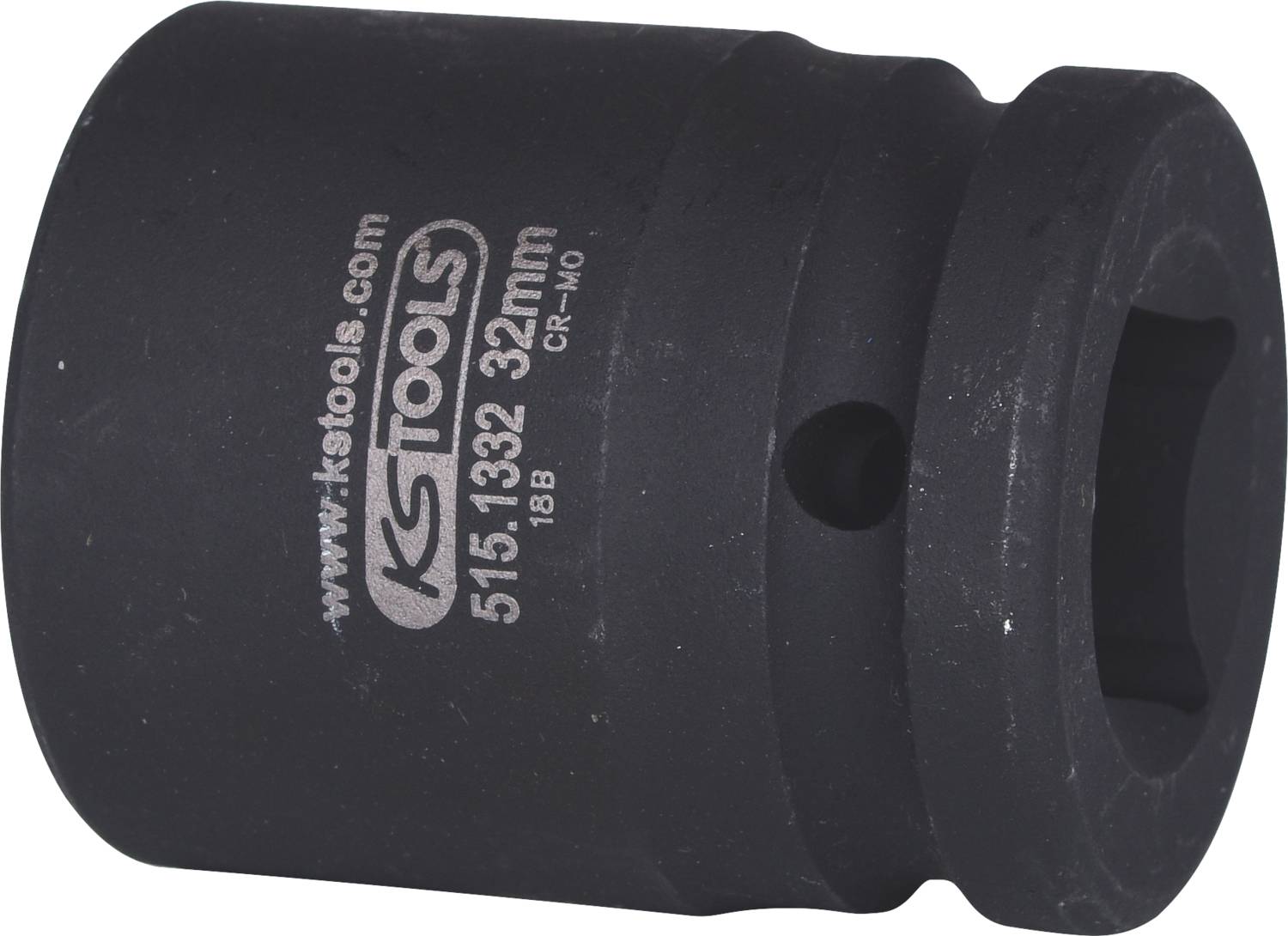 Dopsleutel, 32 mm, van KS Tools, zwart, met gegraveerd artikelnummer en logo.