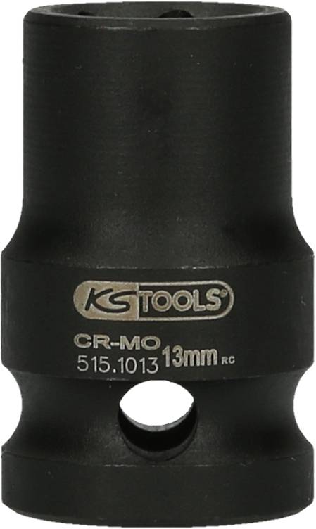 Een zwarte dopsleutel met de opdruk 'KS Tools CR-MO 13mm', geschikt voor mechanische toepassingen.