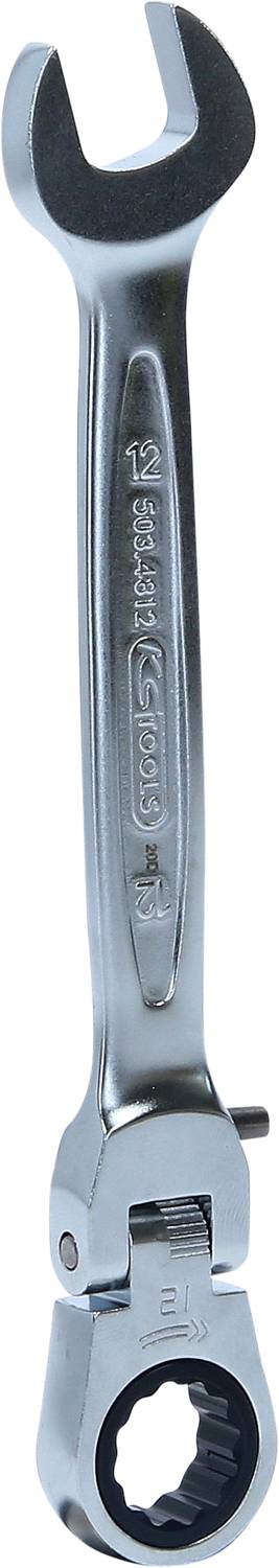 KS Tools 503.4812 503.4812 Steek-ringratelsleutel Sleutelbreedte (metrisch) 12 mm