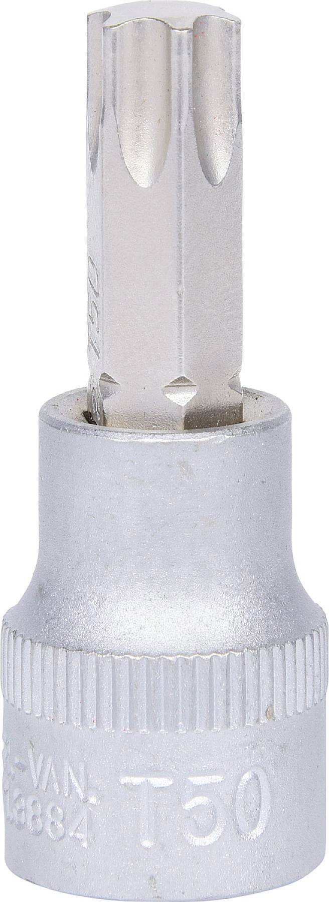 Metalen Torx-bit-opzetstuk in maat 'T50'.