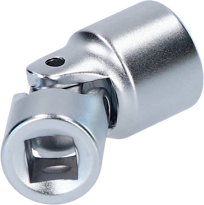 Een zilveren universele steeksleutel-kniegewrichtsadapter, maakt flexibel werken in moeilijk bereikbare gebieden mogelijk.