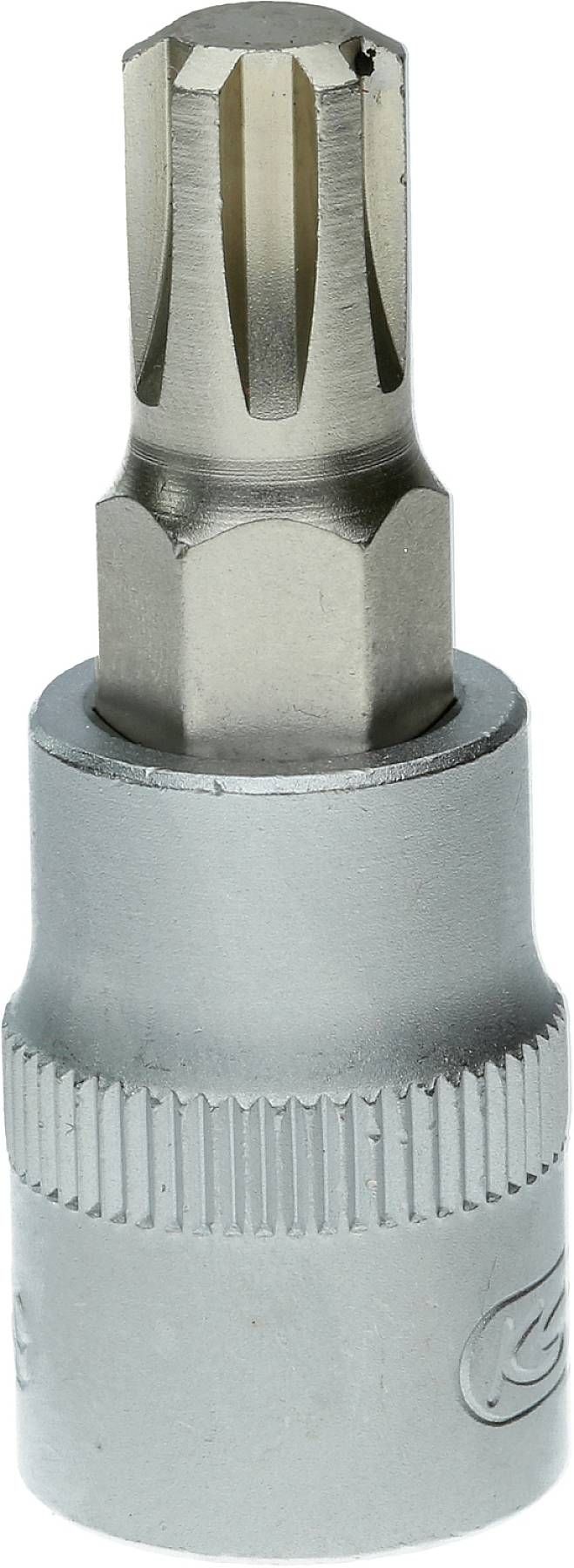 Metalen Torx-bit met aansluiting, geschikt voor mechanische toepassingen en specifiek ontworpen voor Torx-schroeven.