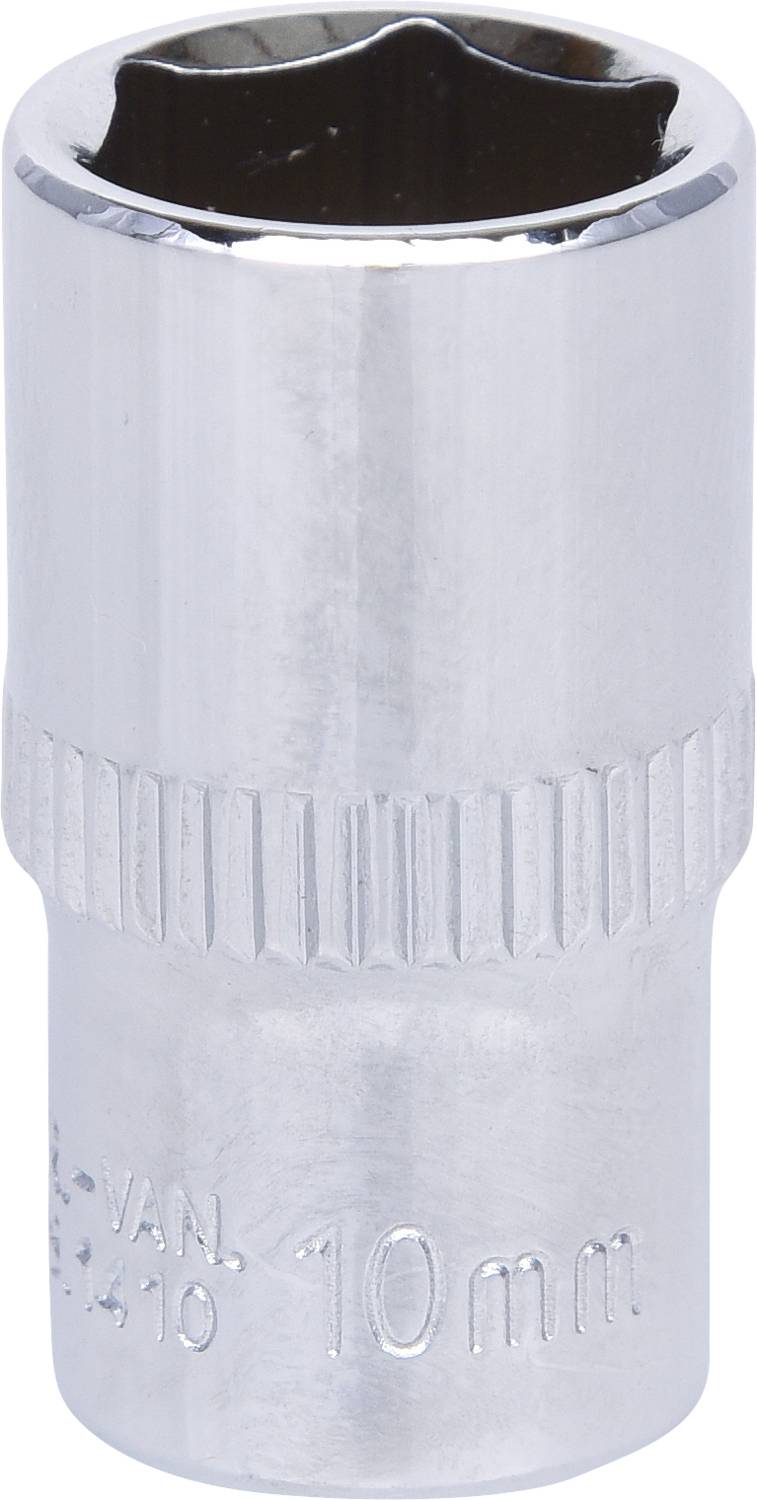 Metalen dopsleutel, 10 mm steeksleutel, glanzend, voor het bevestigen van schroeven en moeren.