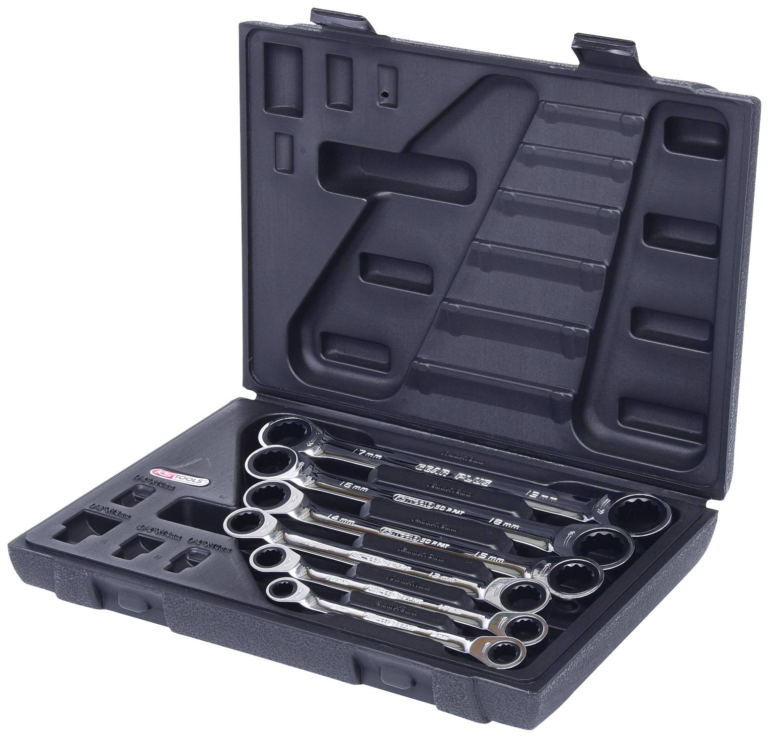 KS Tools 503.4556 Dubbele ringsleutelset Sleutelbreedte (metrisch) 8 - 19 mm