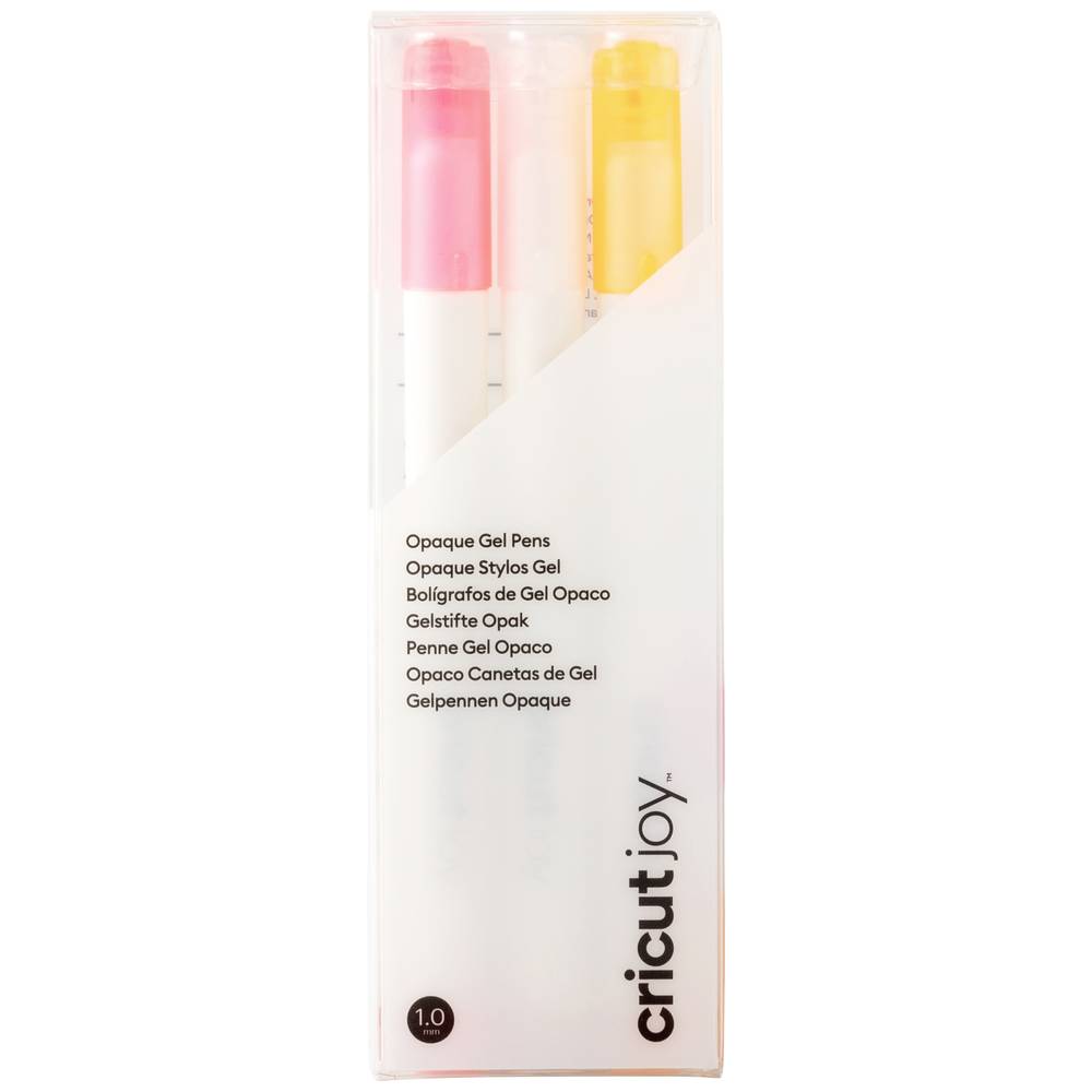 Cricut Joy Opaque Gelpennen | wit, roze, oranje | 1.0mm | 3 stuks