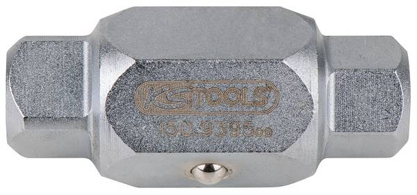 KS Tools 150.9395 Steeknoten voor olieaftapschroeven, 6-kant 14 mm+4-kant 13 mm