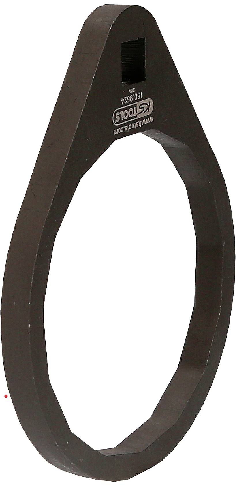 Een ovale zwarte gereedschapssleutel (150 mm) voor het vastdraaien van schroeven, met het opschrift 'KS Tools'.
