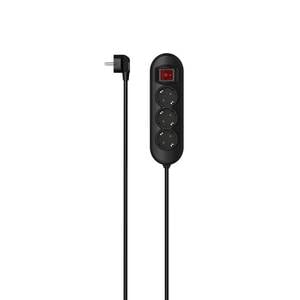Conrad Hama 00223022 Stekkerdoos met schakelaar Zwart Randaarde stekker 1 stuk(s) aanbieding