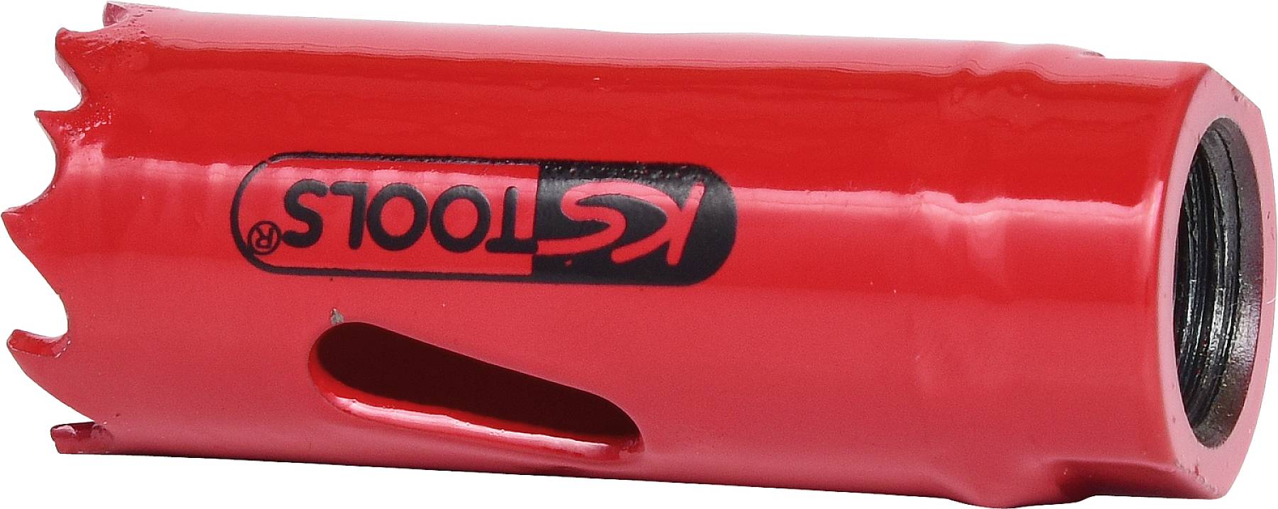 Rode gatenboor met opschrift 'KS Tools'.