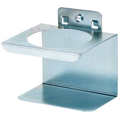 Metalen beugel met ronde opening, geschikt voor wandmontage.