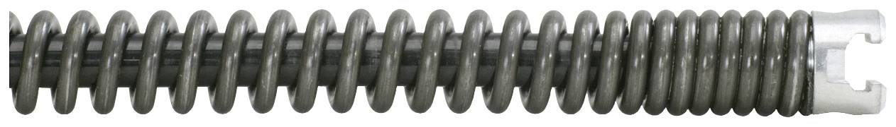 Metalen slang met spiraalvormige structuur, toont details van het flexibele ontwerp, vaak gebruikt voor bescherming en flexibiliteit in kabelsystemen.