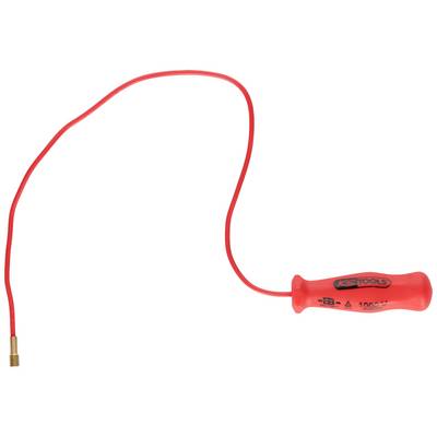 Rood spanningskabel met geïsoleerde handgreep en meetpunt. Geschikt voor het controleren van elektrische leidingen op spanning.