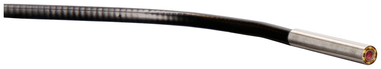 Een dun, lang kabel met een metalen punt dat geschikt is voor technische toepassingen.