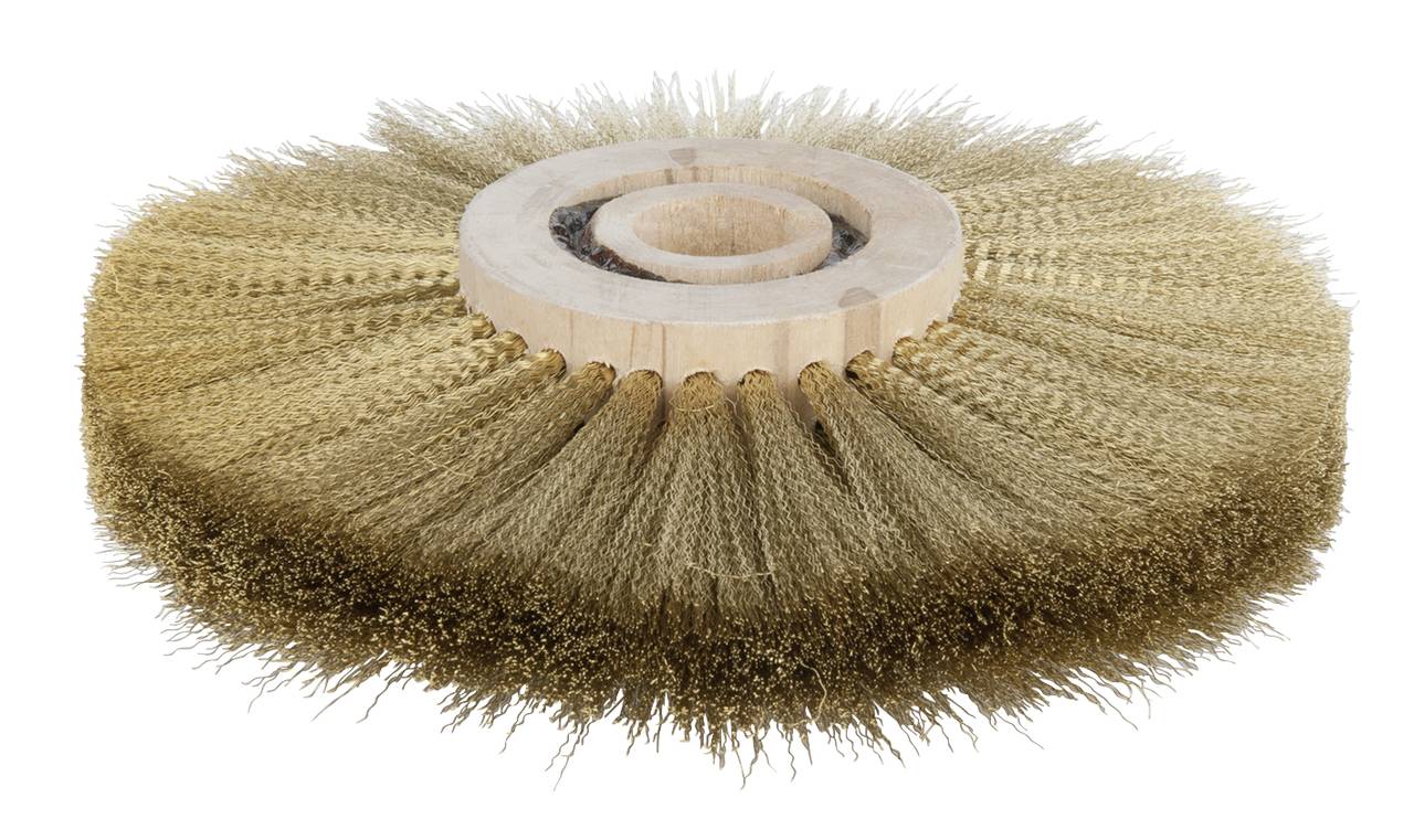 KS Tools Brozeplus ronde borstel, tin-brons draad, gegolfd, Ø 150 mm 9639596 963.9596 1 stuk(s)