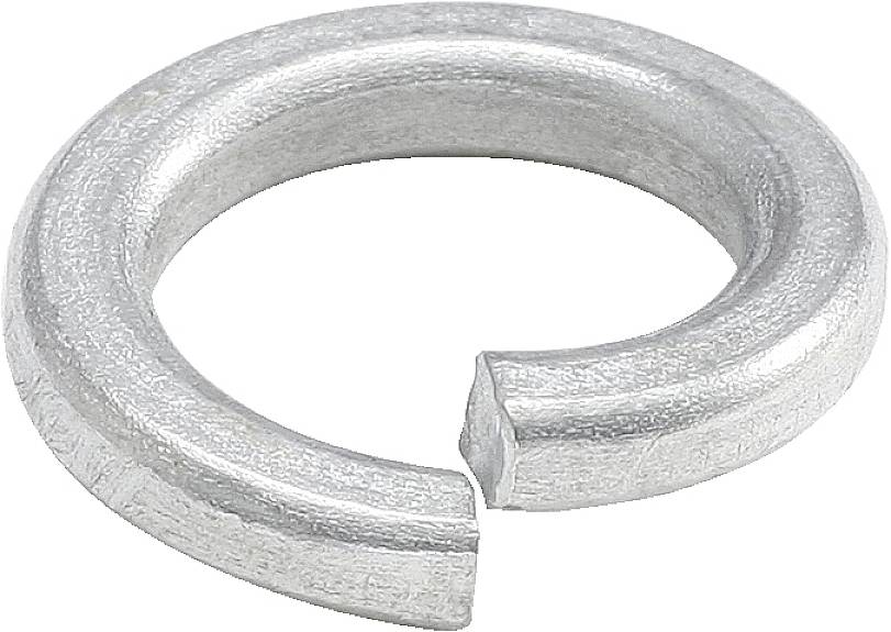 Metalen schijf met open sleuf, wordt gebruikt als borgingselement om schroefverbindingen te voorkomen dat ze losraken.