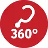 De afbeelding toont een rood symbool met een vraagteken en '360°', wat wijst op uitgebreide informatie of een alomvattend perspectief.