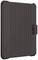 Beschermhoes voor tablet, donkergrijs met geribde structuur en beschermende klep.