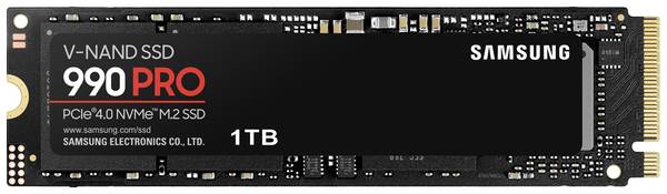 Samsung 990 PRO 1 TB NVMe/PCIe M.2 SSD 2280 harde schijf PCIe NVMe 4.0 x4 Retail MZ-V9P1T0BW