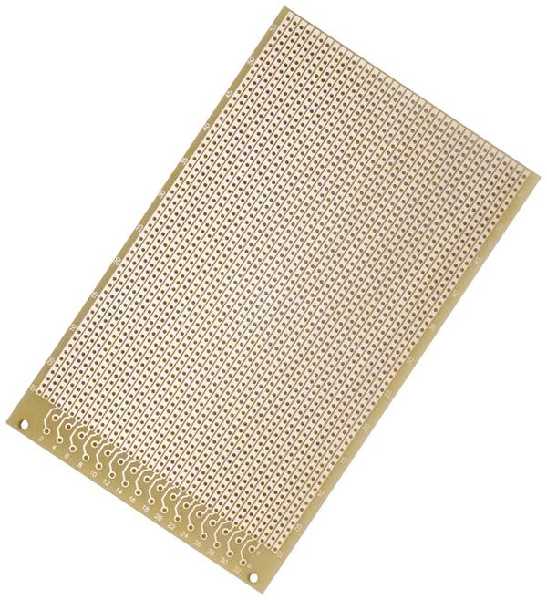 Quadrios 1906SA044 Printplaat  Hardpapier (l x b) 16 cm x 10 cm 35 µm Rastermaat 2.54 mm Inhoud 1 stuk(s)