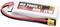 Lithium-Polymeer accu met opschrift 'RED POWER XT 900 - 11.1V', rode en zwarte kabels, gele aansluitstekker.