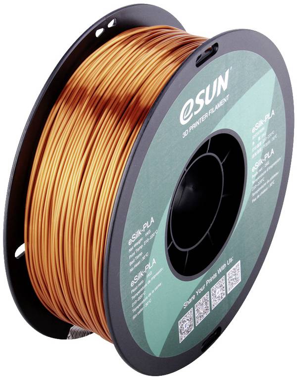ESUN ePLA-Silk Copper Filament PLA kunststof 1.75 mm 1 kg Koper (metallic) 1 kg