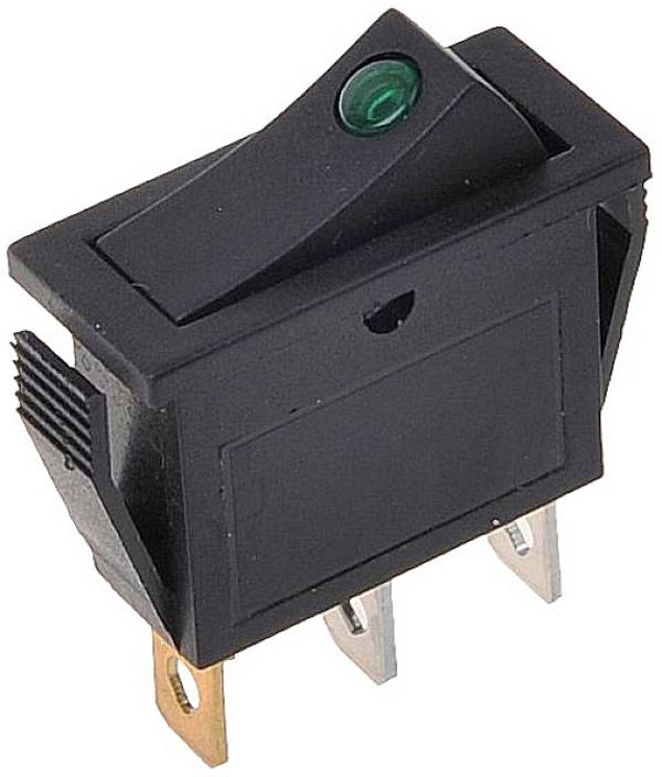 IWH 19030 AAN/UIT-schakelaar grün 12 V 10 A 1x aan/uit   1 stuk(s) Piece