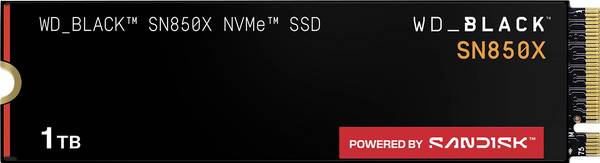 Western Digital WD_Black™ SN850X 1 TB NVMe/PCIe M.2 SSD 2280 harde schijf M.2 NVMe PCIe 4.0 x4 Retail WDS100T2X0E