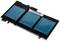 Lithium-ion accu met rechthoekige vorm, bestaande uit drie blauwe moduleonderdelen.