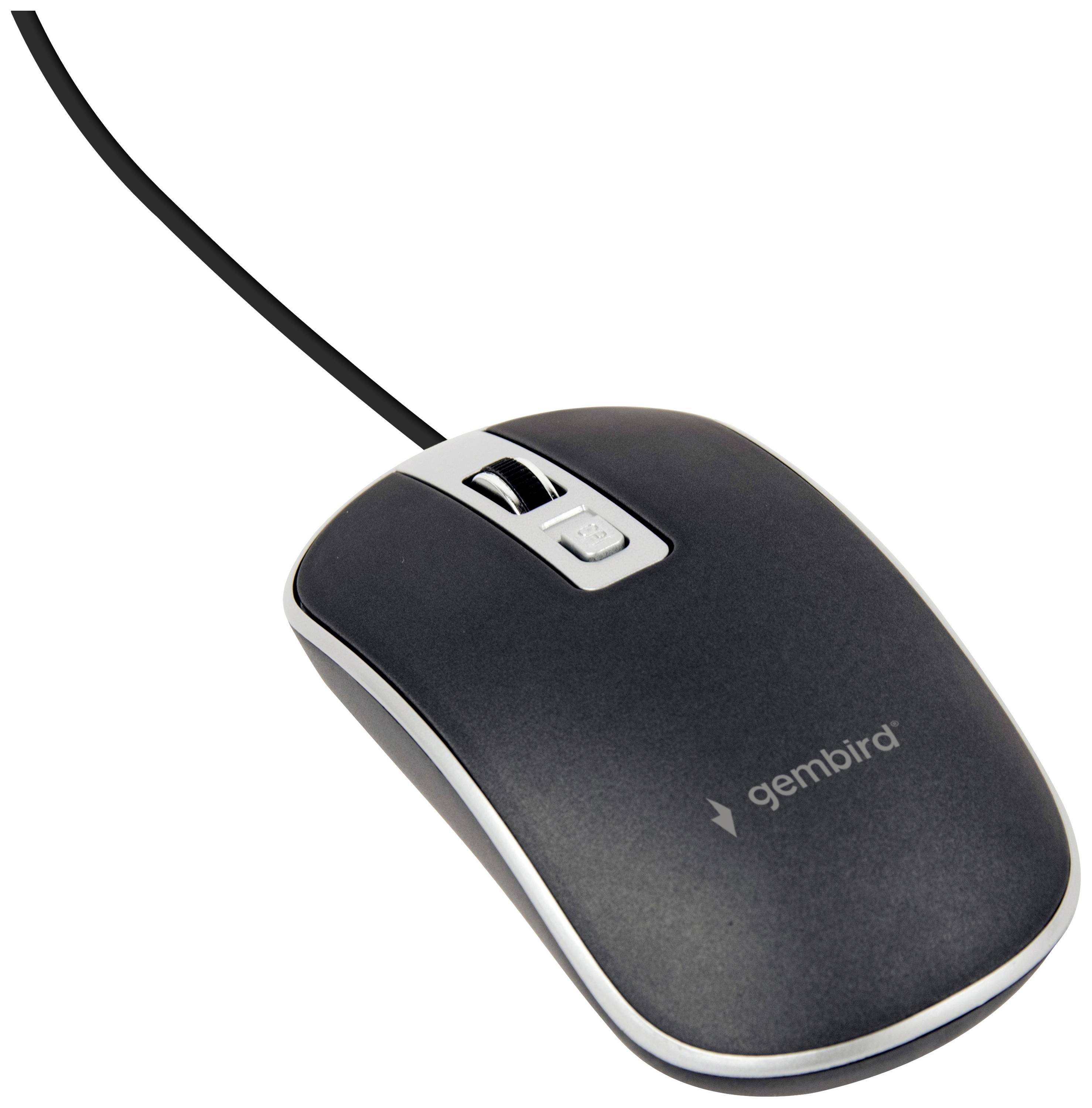 4-knops optische muis, USB, zwart/zilver-0