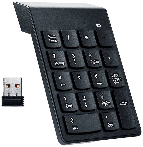 GEMBIRD KPD-W-02 Keypad: computer; black; USB A; wireless,numeric - 1 stuk