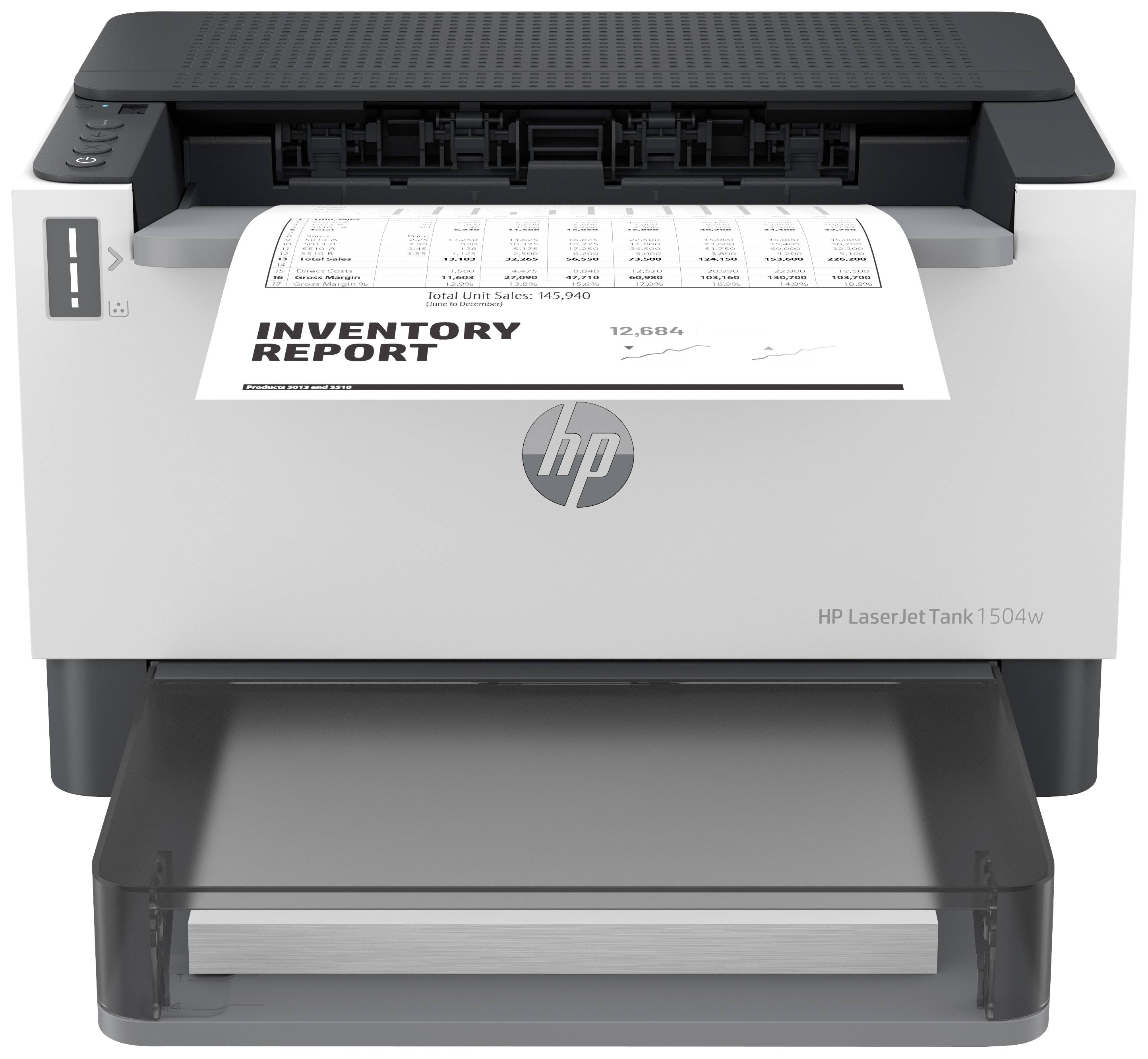 HP LaserJet Tank 1504 w Printer Laser, kleur Zwart/wit A4 22 pag./min. 600 x 600 dpi Bluetooth, WiFi, Tonersysteem navul-1
