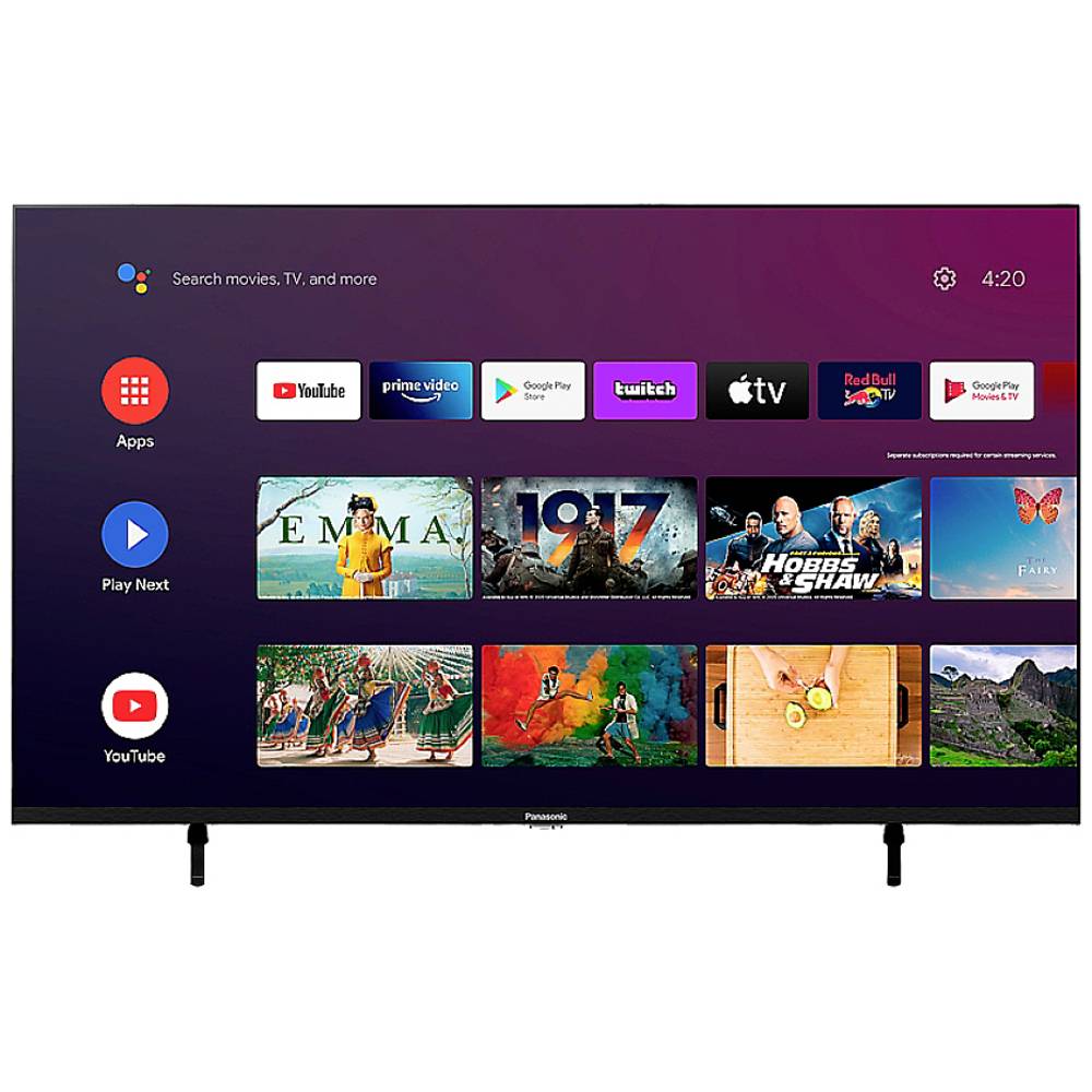 Image of Panasonic TX-43LXW834 TV LED televisore 108 cm 43 pollici ERP G (A - G) Smart TV, UHD, WLAN, DVB-C, DVB-S2, DVB-T, DVB-T2 Nero