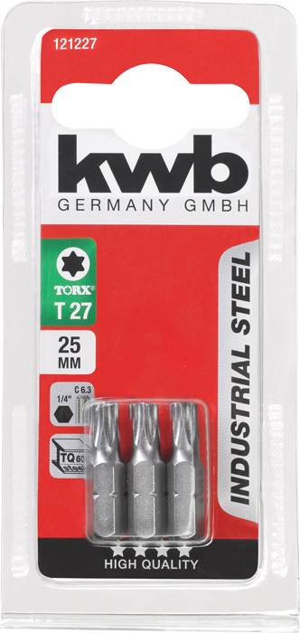 kwb 121227 TX-bit Aandrijving: 1/4 (6,3 mm) Uitvoering: TX TX 27 25 mm – Foto 3 van 3
