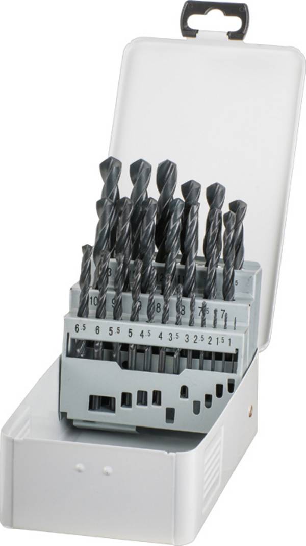 kwb 422544 HSS Metaal-spiraalboorset 25-delig 1 mm, 1.5 mm, 2 mm, 2.5 mm, 3 mm, 3.5 mm, 4 mm, 4.5 mm, 5 mm, 5.5 mm, 6 mm, 6.5 mm, 7 mm, 7.5 mm, 8 mm, 8.5 mm, 9 mm, 9.5 mm, 10 mm, 10.5 mm, 11 mm, 11.5 mm, 12 mm, 12.5 mm, 13 mm DIN 338 Cilinderschacht 25 stuk(s)
