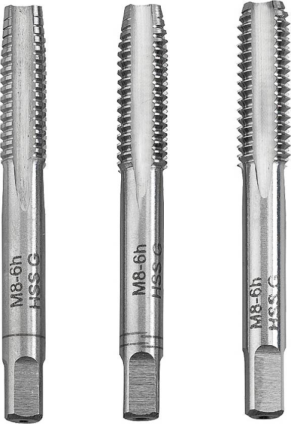 kwb 443310 Schroefdraadsnijderset 3-delig M10 1.5 DIN 352 HSS 3 stuk(s)