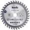 Cirkelzaagblad met 36 tanden, diameter 130 mm, voor houtbewerking. Gemerkt met 'kwb Germany GmbH'. Artikelnr.: 581868.