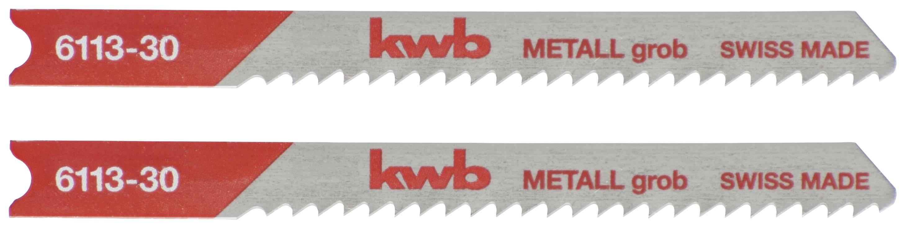 kwb 611330 Decoupeerzaagbladen, metaalbewerking, HSS, 2 x grof 2 stuk(s)