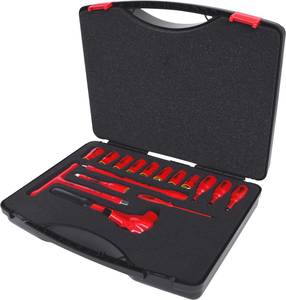 Conrad 1/2" dopsleutelset met geïsoleerd gereedschap, 16-delig KS Tools 117.1860 aanbieding