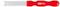 Rood kunststof gereedschap met metalen punt, geschikt voor het verwijderen van sierlijsten. Merknaam 'KS Tools' aan de greepzijde.