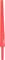 Een rood cricketbat speelgoed van plastic met een smal handvat.