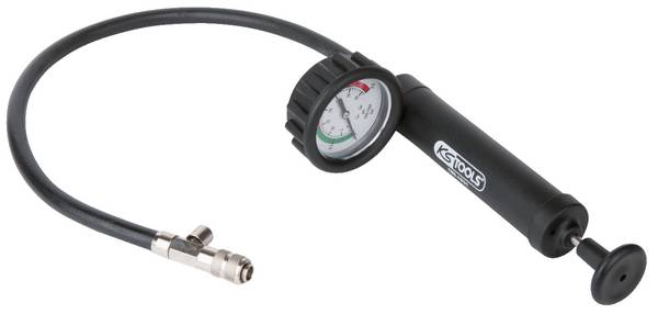 KS Tools 150.1931 Handpomp met manometer/slang, max. 2,5 bar