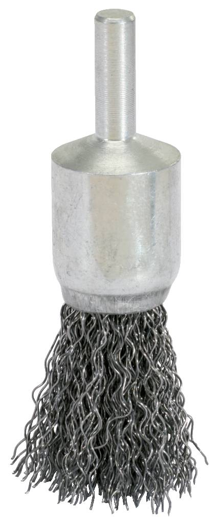 Metalen draadborstels met cilindrische steel, borstels van gedraaide draad voor effectief verwijderen van roest en verf.